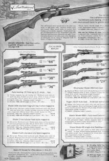 .22 Caliber Rifles and BB Guns from the 1969 Sears Christmas Wish Book - Airplanes and Rockets