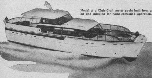 Model of a Chris-Craft motor yacht - Airplanes and Rockets