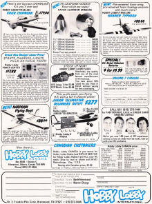 Hobby Lobby Advertisement (p5) - Airplanes and Rockets