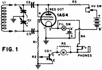 Fig. 1 - Grid dip meter schematic - Airplanes and Rockets