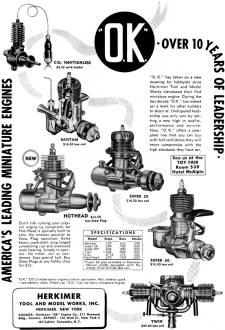 Herkimer OK CO2 Motor Advertisement - Airplanes and Rockets