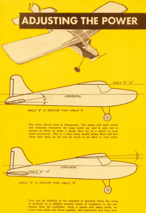 Adjusting the Power R/C Plane, January 1955 Popular Electronics - Airplanes and Rockets