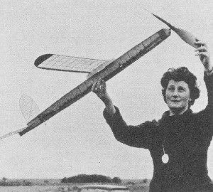 "Women's Cup" (for T/L or rubber) was won by Mrs. Stott with 3 maxes - Airplanes and Rockets