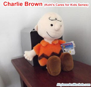 Charlie Brown stuffed doll from the Kohl's Cares for Kids program - Airplanes and Rockets