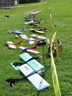 Control Line Models form the Bean Hill Flyers at the Thermal-G R/C Club Summer 2010 Fly-In - Airplanes and Rockets