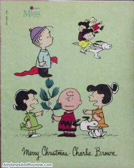 Merry Christmas Charlie Brown, December 1966 Catholic Miss Magazine - Airplanes and Rockets