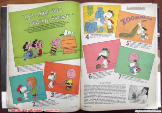 Peanuts in the February 1968 Woman's Day Magazine - Airplanes and Rockets