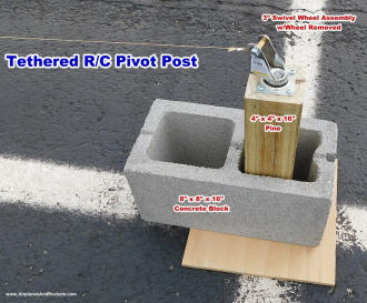 Tethered R/C pivot post assembly - Airplanes and Rockets