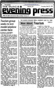 June 25, 1989, history of AMA's relocation to Muncie - Airplanes and Rockets