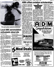 June 12, 1992 (page 31), history of AMA's relocation to Muncie - Airplanes and Rockets