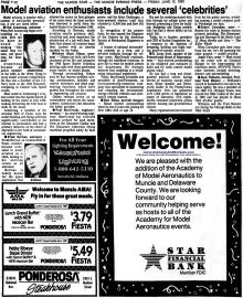 June 12, 1992 (page 38), history of AMA's relocation to Muncie - Airplanes and Rockets
