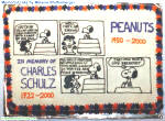 Charles M. Schulz memorial cake by Melanie Blattenberger - Airplanes and Rockets