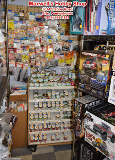 Maxwell's Hobby Shop paint, dope, & Monokote stock - Airplanes and Rockets
