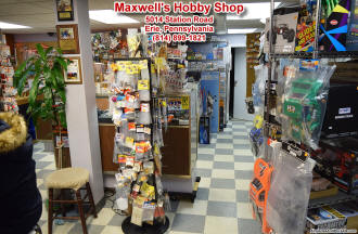 Maxwell's Hobby Shop entrance - Airplanes and Rockets