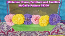 Bunny House crafted flowers (McCalls 8346 Miniature House) - Airplanes and Rockets