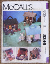 Pattern package front (McCalls 8346 Miniature House) - Airplanes and Rockets