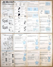 Pattern sheet 3 front & back (McCalls 8346 Miniature House) - Airplanes and Rockets