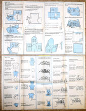 Pattern sheets 1 & 2 back (McCalls 8346 Miniature House) - Airplanes and Rockets
