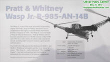 Pratt & Whitney Wasp Jr. R-985-AN-14B Placard - Airplanes and Rockets