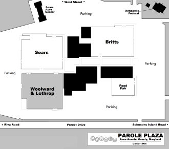 Parole Plaza Store Map - Airplanes and Rockets