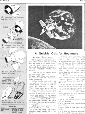 Estes Model Rocket News - vol. 11, no. 2, June 1971