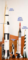Estes Saturn V, Estes Mercury Redstone, and Semroc V-2 - Airplanes and Rockets