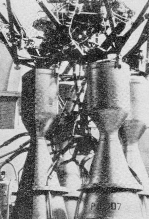 RD-107 rocket engine has four main thrust chambers and two vernier chambers - Airplanes and Rockets
