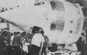 Top stage of standard carrier rocket as displayed at Paris Air Show in 1961 - Airplanes and Rockets