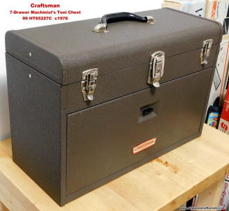 Craftsman 7-Drawer Machinist's Toolbox (restored) - Airplanes and Rockets