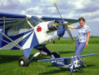 Hazel Sigafoose with Clipped Wing Cub - Airplanes and Rockets