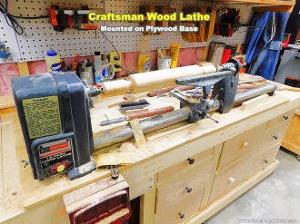 Craftsman 12" Wood Lathe with Accessories - Airplanes and Rockets