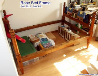 Bare Rope Bed Frame - Airplanes and Rockets