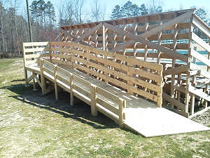 herapeutic Horse Riding Mounting Platform & Ramp Built at Equine Kingdom Riding Academy - Airplanes and Rockets