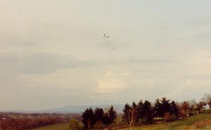 2-Meter Spirit slope soaring over Crystal Falls Drive in Hagerstown, MD - Airplanes and Rockets