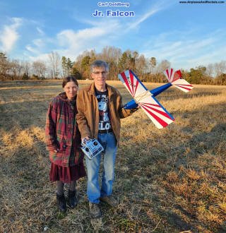 Kirt and Supermodel Melanie with Carl Goldberg Jr. Falcon - Airplanes and Rockets