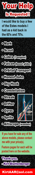 Estes Rocket Kits Wanted - Airplanes and Rockets