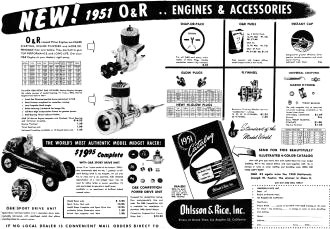 Ohlsson & Rice, Inc. Engines and Accessories, October 1950 Air Trails - Airplanes and Rockets