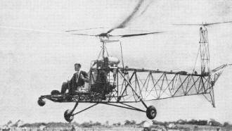 Tower over the tail substituted, carrying a single rotor - Airplanes and Rockets