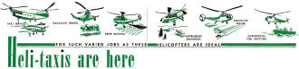 For Such Varied Jobs as These, Helicopters Are Ideal - Airplanes and Rockets
