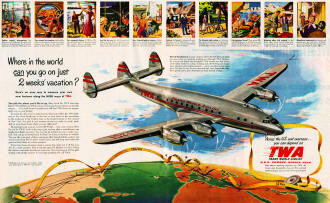 TWA - Trans World Airline, April 29, 1950 The Saturday Evening Post - RF Cafe