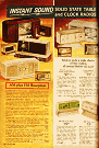 AM-FM Clock Radios from the 1969 Sears Christmas Wish Book - Airplanes and Rockets