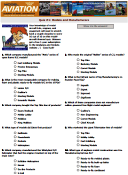 Quiz #1: Models and Manufacturers - Airplanes and Rockets