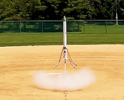 Model Rocket Lands Vertically - Airplanes and Rockets