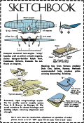 Sketchbook, October 1958 American Modeler Magazine - Airplanes and Rockets