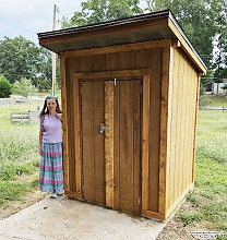 Supermodel Melanie with new Well House - Airplanes and Rockets